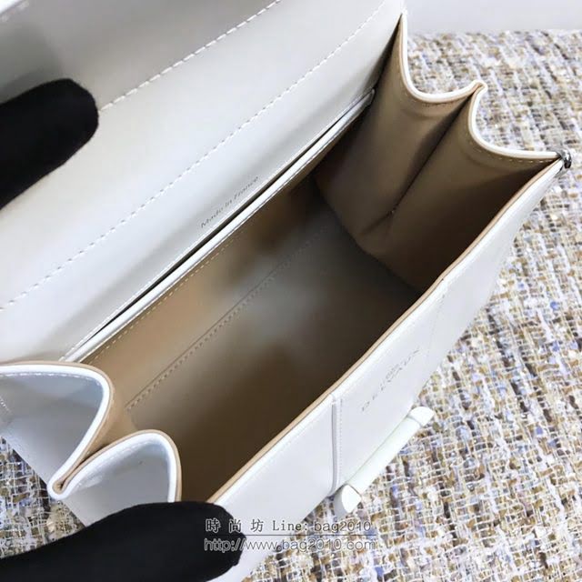 DELVAUX女包 德爾沃Brillant經典款 進口box牛皮 德爾沃女手提包 DV0020象牙白 小號Delvaux單肩包  fcs1111
